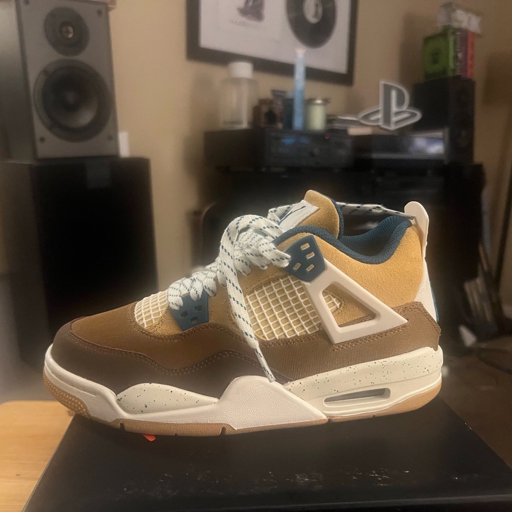 Jordan Brown and Cream Sneakers